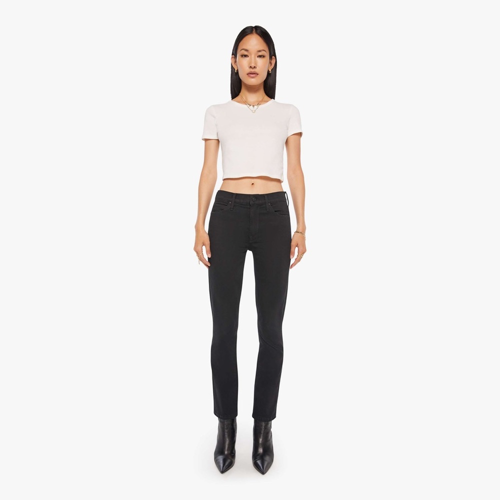 MOTHER The Mid Rise Dazzler Ankle Step Fray Jeans